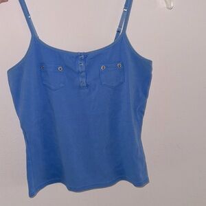 Tank Top by Express, Blue, EUC-There is some Fading on Edges, Adjustable…